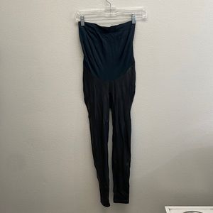 Spanx Mama Faux Leather Leggings, black size S